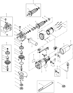 Page A Diagram and Parts List for KG915K-B3 2 Black and Decker Grinder
